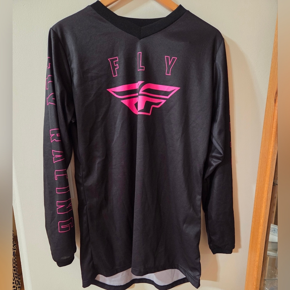 Fly Racing F-16 Women's BMX Race Jersey-Black/Pink